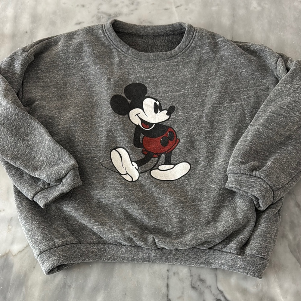 Gray Mickey Mouse Sweatshirt